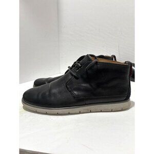 UGG Freamon Chukka Boots Mens 9.5 waterproof Black Leather Ankle Lace Up
